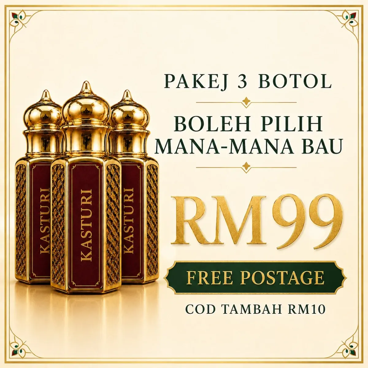 Poster pakej 3 botol UAI Therapy