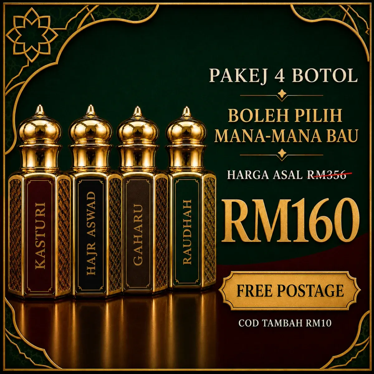 Poster pakej 4 botol UAI Therapy