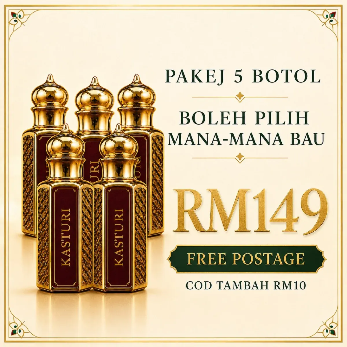 Poster pakej 5 botol UAI Therapy