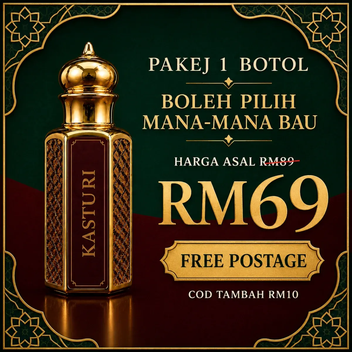 Poster pakej 1 botol UAI Therapy