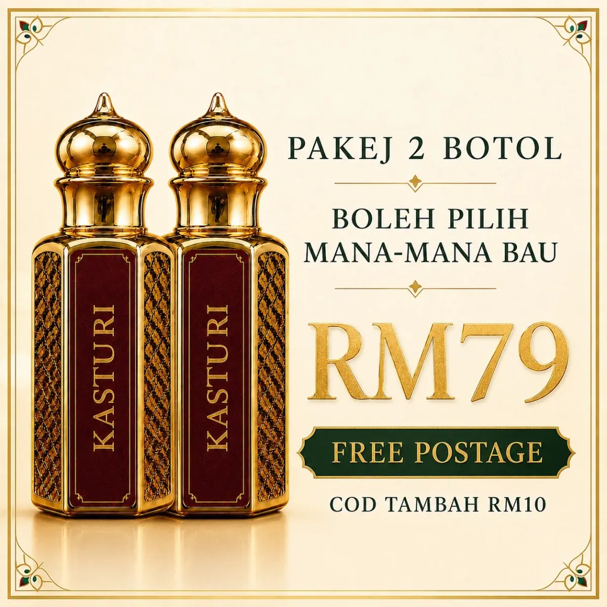 Poster pakej 2 botol UAI Therapy